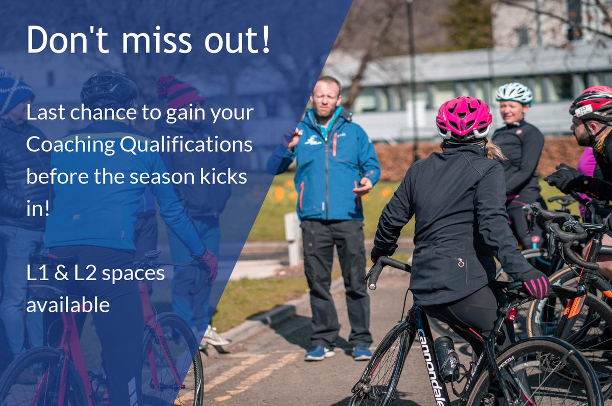 Wanting to get into coaching or further develop your skills? We've got a few spaces left on our upcoming courses in Stirling before race season gets in to full swing! Check-out dates and register online ➡️➡️ bit.ly/TSCourses