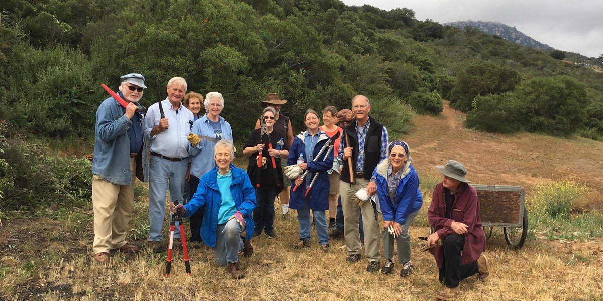 Armed with loppers, saws, shears - and smiles - we’re ready to clear a trail! #Companionship #FindingYourPath #Hiking #Trails #NatureLovers #TeamWork #HiddenSanDiego #LemurianFellowship