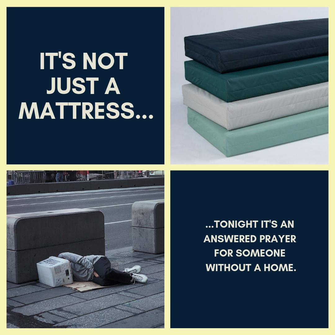AmericanBedding's tweet photo. If you work with the homeless, thank you for realizing that something as temporary as a #mattress can make a lasting difference. https://t.co/XSlJ7sCO1K #mattresseswithamission #mattresses #homeless #fightinghomelessness https://t.co/Kr0vzPlEkQ