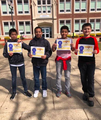 EASDPaxinosaCS's tweet photo. So proud of these students for participating in the district's Math 24 Competition. #paxpride https://t.co/n1bENg8X6t