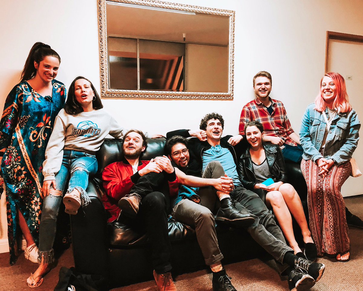 JustinSorvillo's tweet photo. #PODCAST PARTY 🎊 
@MITRWAVES🎙. We did the radio play version of “The Birds” AND a funny improv version. 🎬 Hitchcock blessed us 😇 https://t.co/shMoOSw7iA