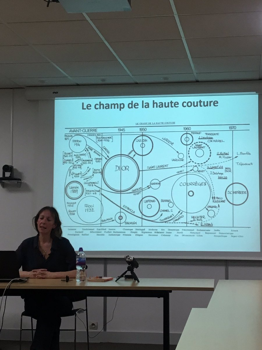 culturesdemode's tweet photo. " le champ de la haute couture par Bourdieu" en direct du #workshop #masterclass avec @agnesrocamora #CulturesdeMode https://t.co/Z73vHzrF3Q