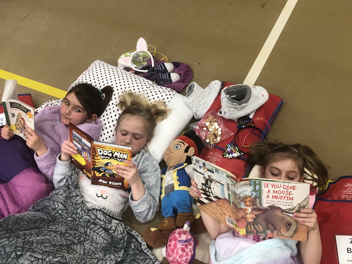 KnightOts's tweet photo. Wrapping up reading month with a reading camp out. #AlamoSuperReaders @OtsegoSchools https://t.co/xPy5mDty0r