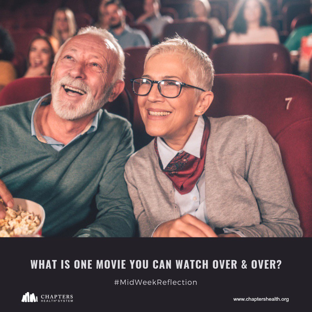 Chapters_Health's tweet image. What is one movie you can watch over &amp;amp; over again? #MidWeekReflection