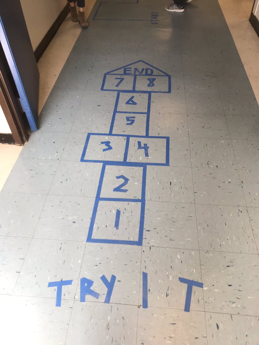 OMHSMathDpt's tweet photo. When the freshman get to sleep in on SAT day, they have the energy to enter the Algebra I hallway with some flair. #msthompson #buildingrelationships https://t.co/Xbt2SHTsPm