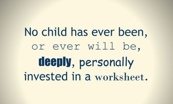 MTPSRasmussen's tweet photo. After years and years of formal education...I cannot remember even one truly inspirational worksheet. I can, however, remember MANY teachers, mentors, and coaches who inspired me to love learning. Be that teacher! https://t.co/wgc2UfDne0