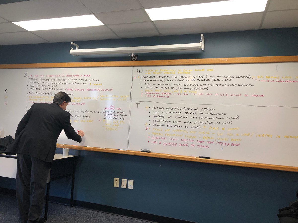 GNBWIB's tweet photo. Think tank at the #MTC Westborough MA #EOHED Manufacturing SWOT Analysis #MassHireWorkforceBoards #MassMEP #CommCorp #DOE https://t.co/SF7Jg9LTRz