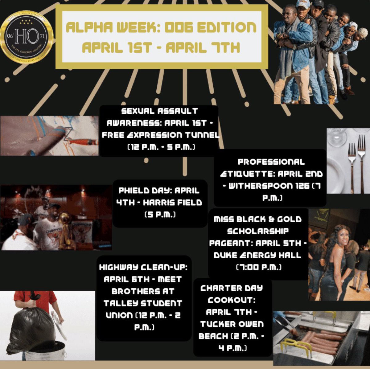 EtaO1971's tweet photo. Join the agents of the Eta Omicron chapter on our mission to provide meaningful and impactful events during our Alpha Week...006 edition. 🤙🏽❄️ https://t.co/vL2dzGHFa6