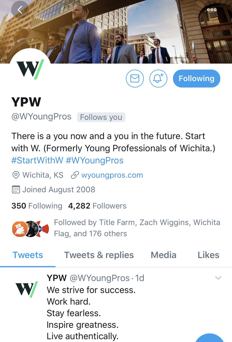 ChamberWichita's tweet image. YPW is now W/ A Community of Young Processionals! Check out their new website at wyoungpros.com &amp;amp; congrats to @a_cabral18 &amp;amp; @youlisis on this vast undertaking. #startwithw #wyoungpros @WYoungPros