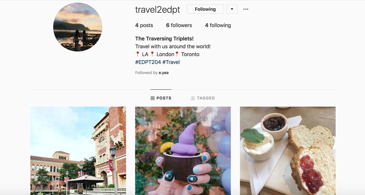 NicoleShum4's tweet photo. EXCITING NEWS! #EDPT204 Follow our Instagram for our #DigitalProject Updates! https://t.co/yWyUoUXLG1 #travel2edpt https://t.co/fWLn5Ox43z