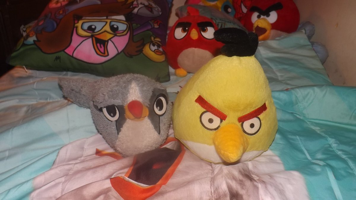 angry birds silver plush