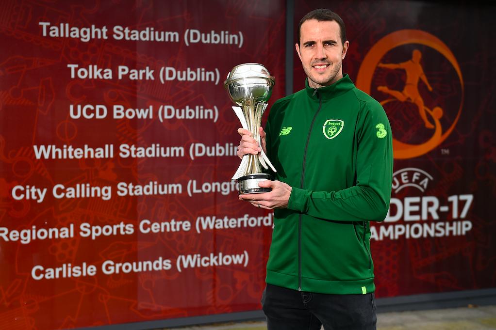 IrelandFootball's tweet photo. WIN | Masterclass coaching session with Ireland legend John O'Shea for your team

As ambassador for #U17EURO John will put an Under-17 grassroots side through their paces at FAINTC

Teams need to drum up support by using the hashtags #U17EURO and tagging @FAIreland https://t.co/N4Ggoh6CMS