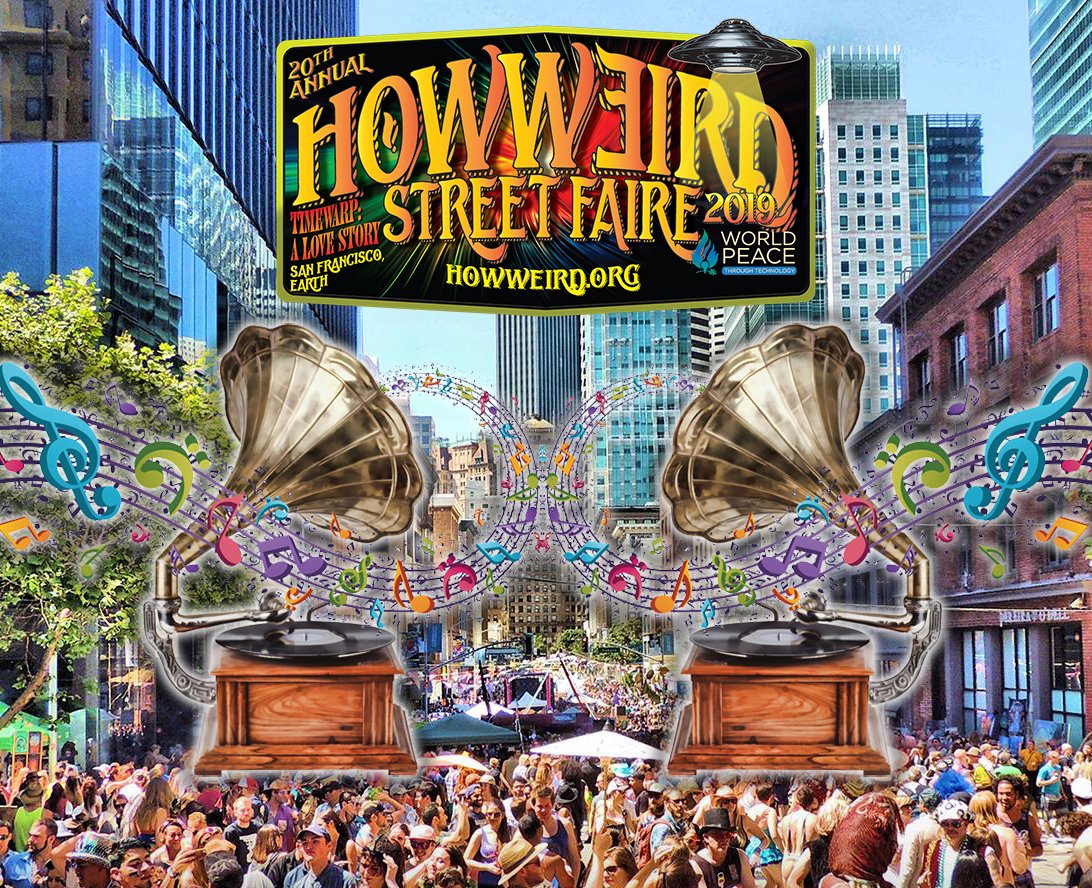 HowWeirdSF's tweet photo. How Weird 2019 will feature some of the best daytime dancing you will ever experience, from 9 stages of music spread throughout the faire.
#hwsf #howweird #howweirdstreetfaire #HowWeird2019 https://t.co/OHlAPVJLQs
