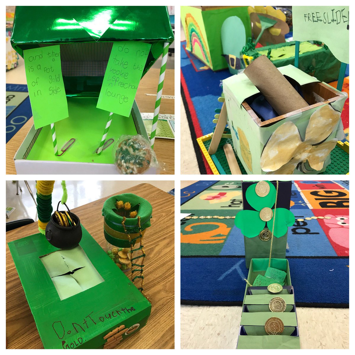 kinderfrogsabc's tweet photo. Better late than never...so proud of all of our Leprechaun traps! We had to make a plan then execute it! ☘️ #STEM #Kindergarten https://t.co/3Kn9AiiWvk