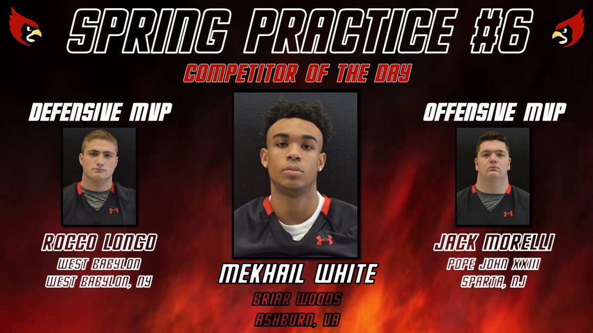 CatholicU_FB's tweet photo. Here’s the standouts from Practice 6!!! #DeserveVictory #NarrowGate https://t.co/hGApudbLOw