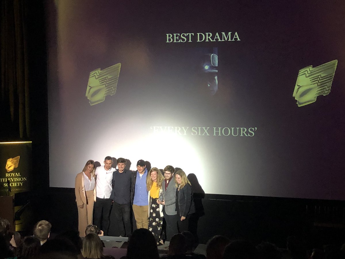 RTSSouthWest's tweet photo. First winners! Drama category 🎬🎭
EVERY SIX HOURS 
#RTSawards #RTSstudentawards #RTSsouthwest https://t.co/Z54IVwmigi
