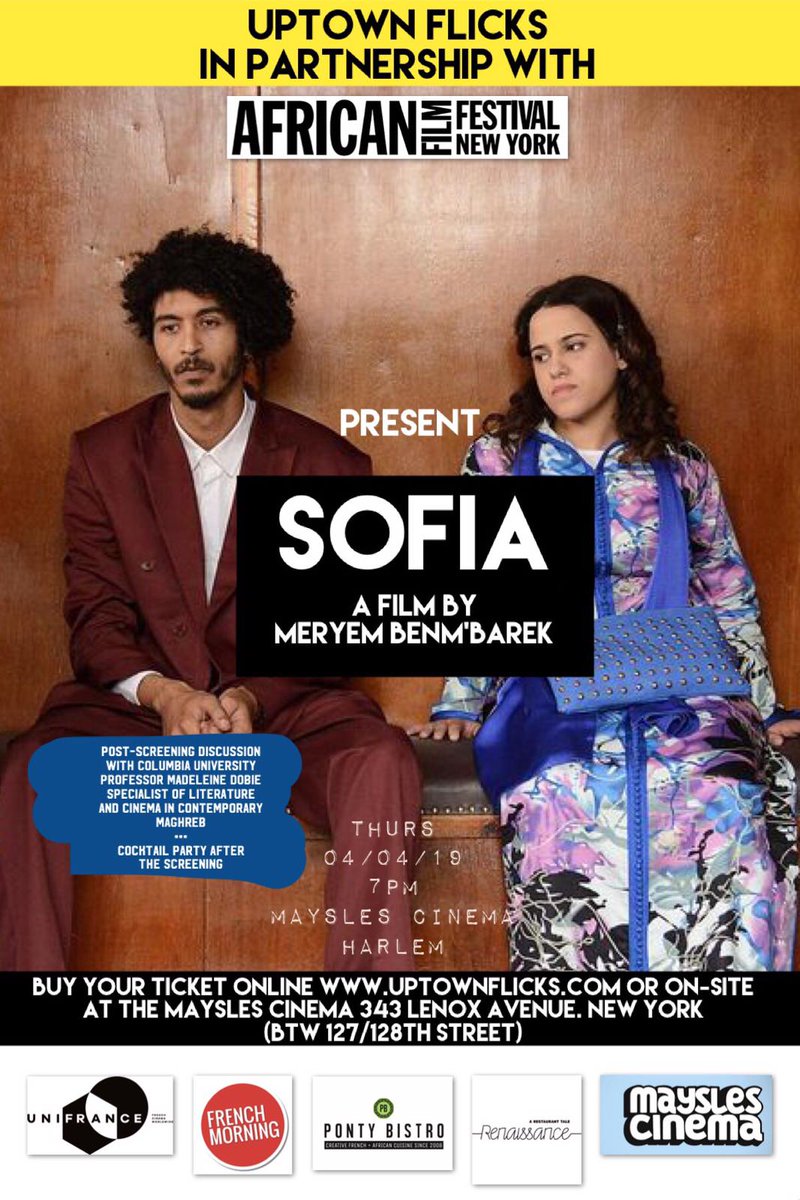 FrenchFilmsUSA's tweet photo. French-African movie night in Harlem on April 4 - https://t.co/MzhJl4dzHy https://t.co/YnERmdtGFw