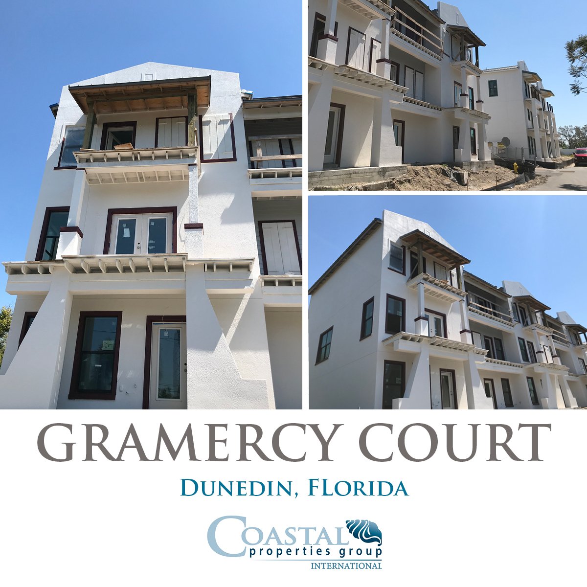SStoneRealtor's tweet photo. New Construction #Dunedin #GramercyCourt #SarahStoneRealtor Soon to be finished, Building 12. https://t.co/MwjeXi9Cyr