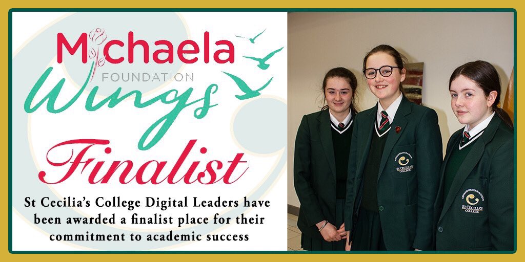 Good luck to our wonderful <a href="/StCeciliasDerry/">St. Cecilia’s College</a> Digital Leaders at tonight’s <a href="/michaelafound/">Michaela Foundation</a> Awards 🍀