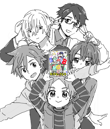 ３月２７日に「５★G★B -ファイブ・ジーナー・ブラザーズ- 」の２巻が発売になりました！最終巻になります、よろしくお願いします〜！！
 #tegaki  
ついでに同人誌もよろしくで… 