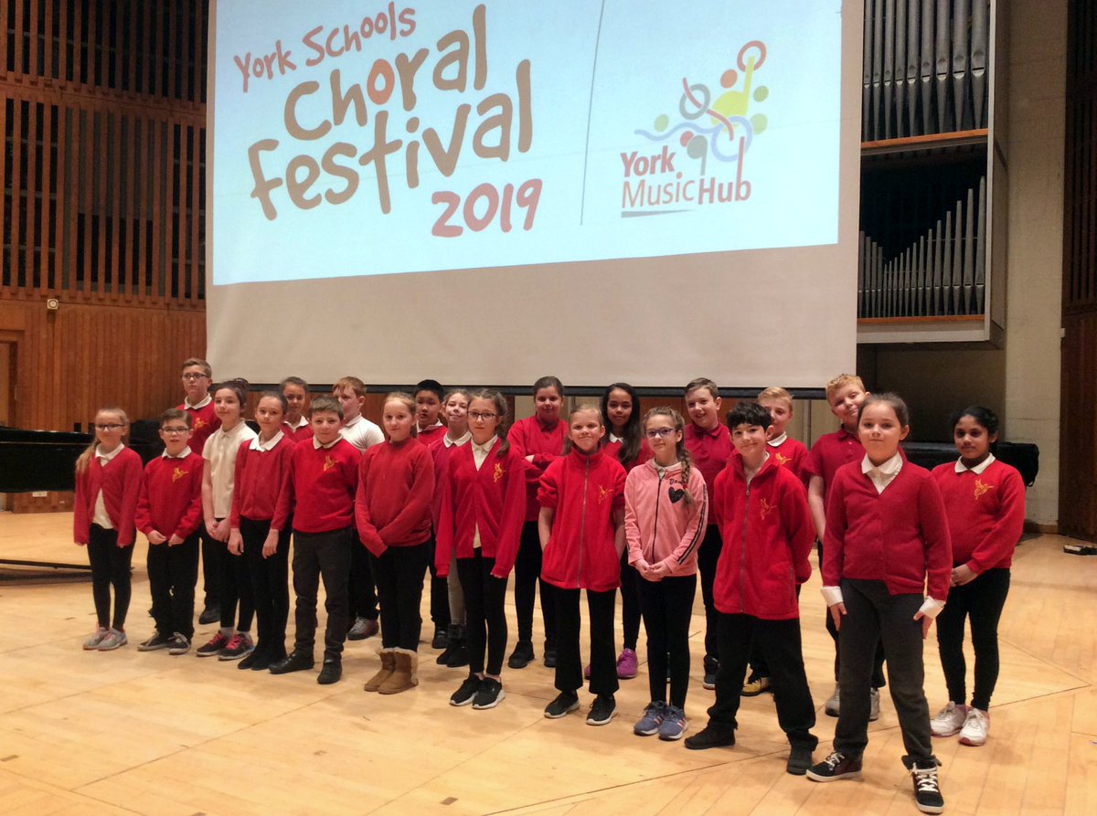 Yr5 <a href="/haxbyrdprimary/">Haxby Road Primary</a> singing our medley of Sailing + Wade in the Water at YorkSchoolsChoralFestival.  #proudteacher We listened to some fantastic choirs, learnt about spirituals, wrote our own songs, and even got to play a grand piano. Big thanks to <a href="/yorkmusichub/">York Music Hub</a>