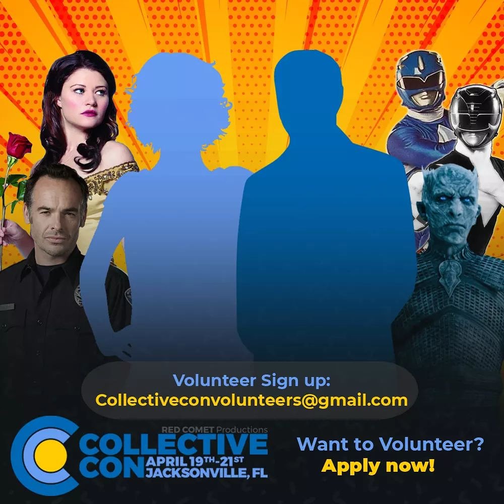 CollectiveConFL's tweet photo. Interested in being a Volunteer at the April 19th-21st #CollectiveCon? Here is your chance!

Please Email: Collectiveconvolunteers@gmail.com

Include any past credentials you may have or other experience. We will reach out with a full application. Thank you! https://t.co/97lt2LjAqb