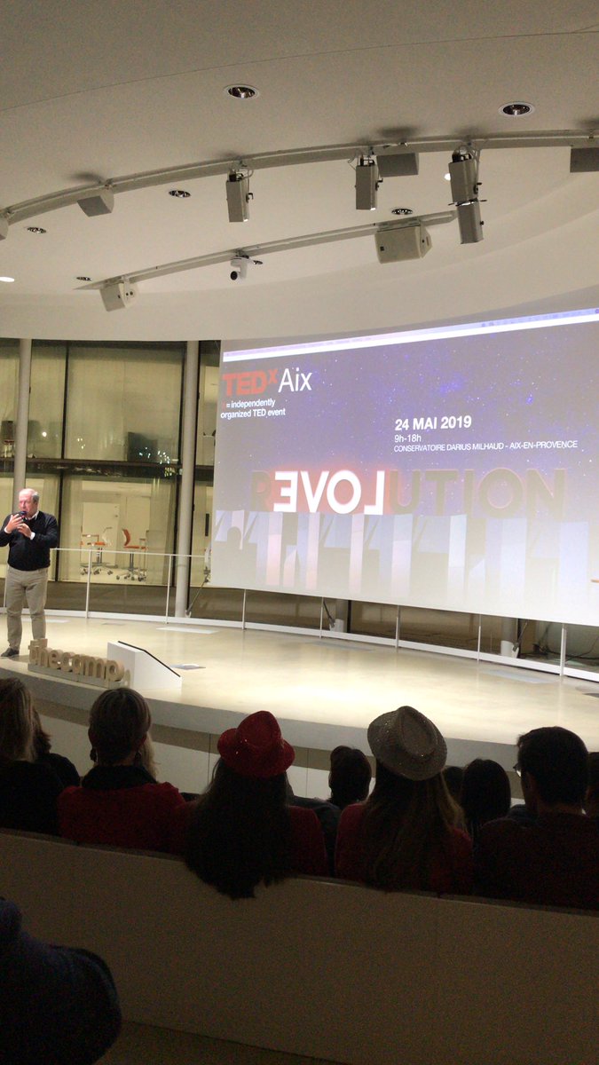 TEDxAix's tweet photo. #Thefuturofwork sera un monde où il faudra re-lovutionner ! @LaurentChoain #TEDxAix https://t.co/6fmhmMmCVO #revolution https://t.co/EvgbNPanNk