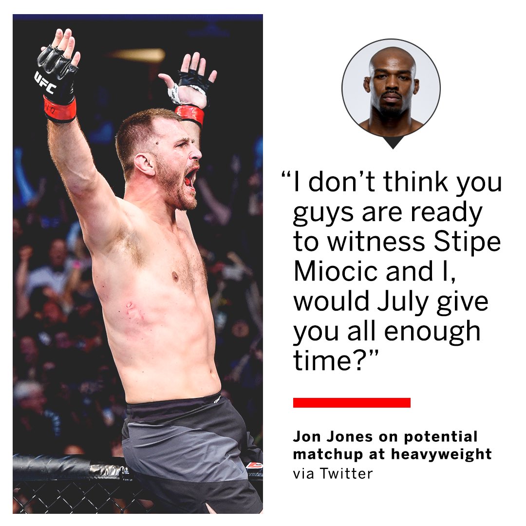 ESPN MMA on Twitter "Jones wants Stipe in July 👀…