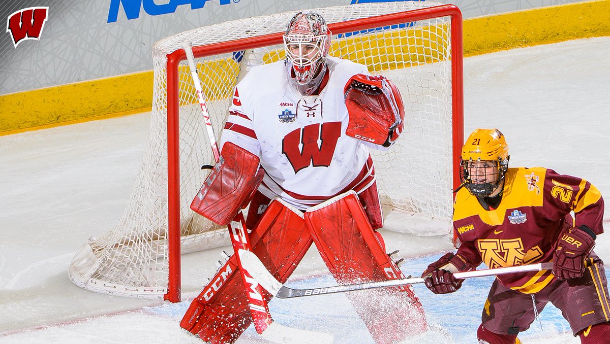 #Badgers <a href="/Soupy_35/">Kristen Campbell</a> did not allow a goal during the ENTIRE #NCAAWHockey postseason, becoming the FIRST goaltender to accomplish that feat #MOP