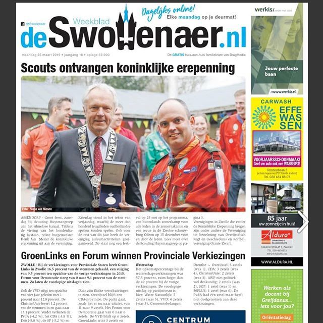 Voorpagina nieuws #erepenning #scouting #zwolle ift.tt/2CFv0zm