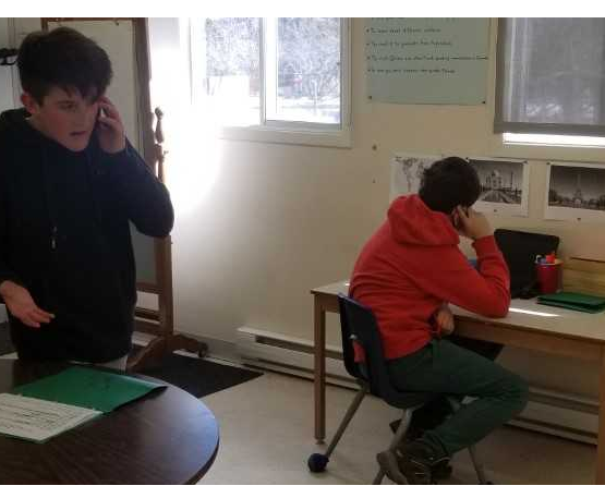 alcdsb_paul's tweet photo. Intermediates holding authentic conversations with a travel agent in French class. Students are looking to book a trip in a French speaking country outside of the Americas! @alcdsbfsl @alcdsb https://t.co/nLRHfHiN7v