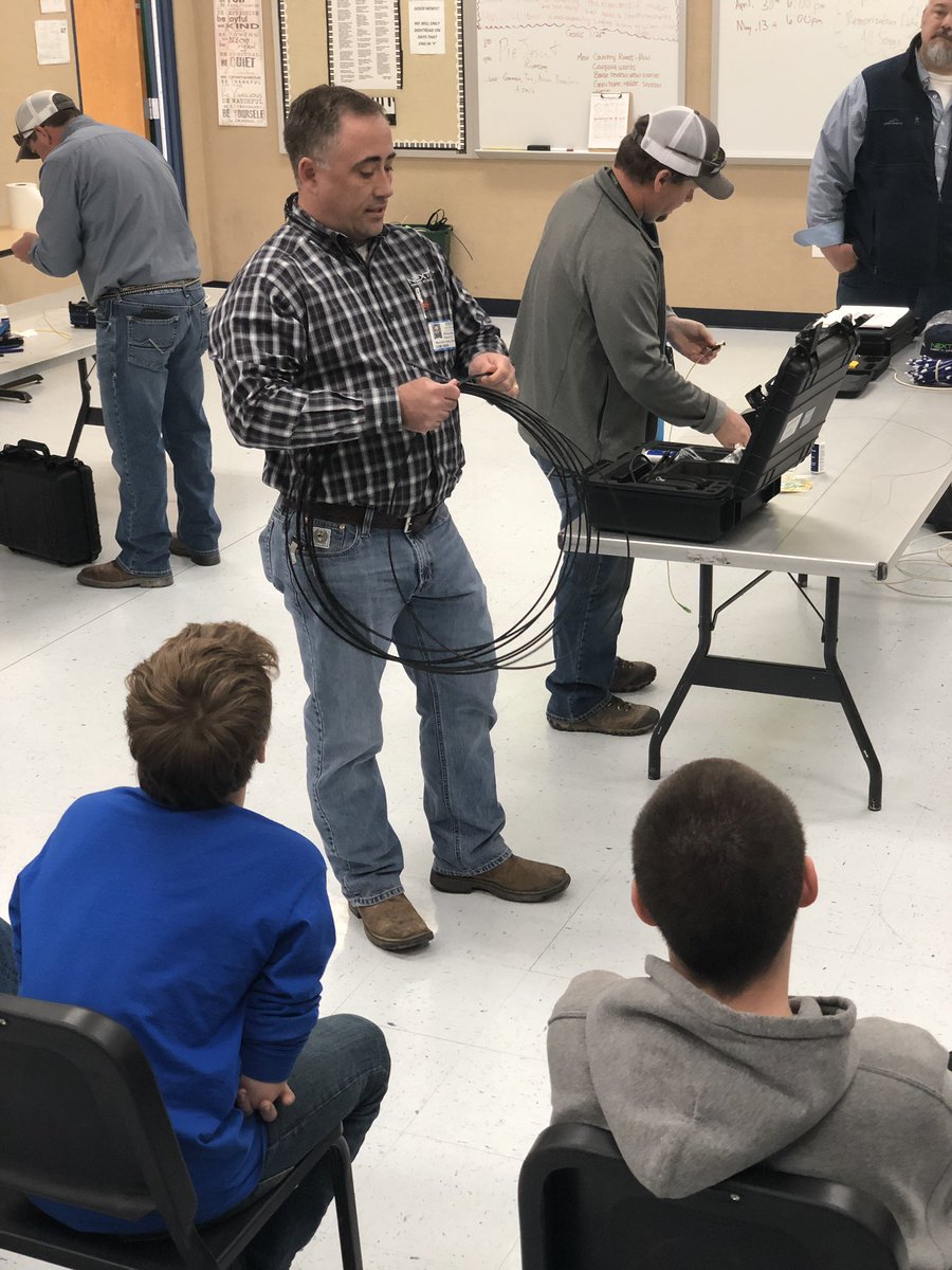 <a href="/NEXTbyNAEC/">NEXT Powered by NAEC</a> showing and teaching some of our MH boys how to work with fiber optics. Thank you so much for providing lunch and sharing your knowledge and skills! <a href="/Dr_JakeLong/">Jake Long</a> @jenniferlseaman <a href="/ToniHamby/">Toni Hamby</a> <a href="/PinkstonMiddle/">Pinkston Middle</a> <a href="/MHJuniorHigh/">MHJH</a> <a href="/MHHSGoBombers/">Mary Beth Russell</a> <a href="/NathanCriner/">Nathan Criner</a>