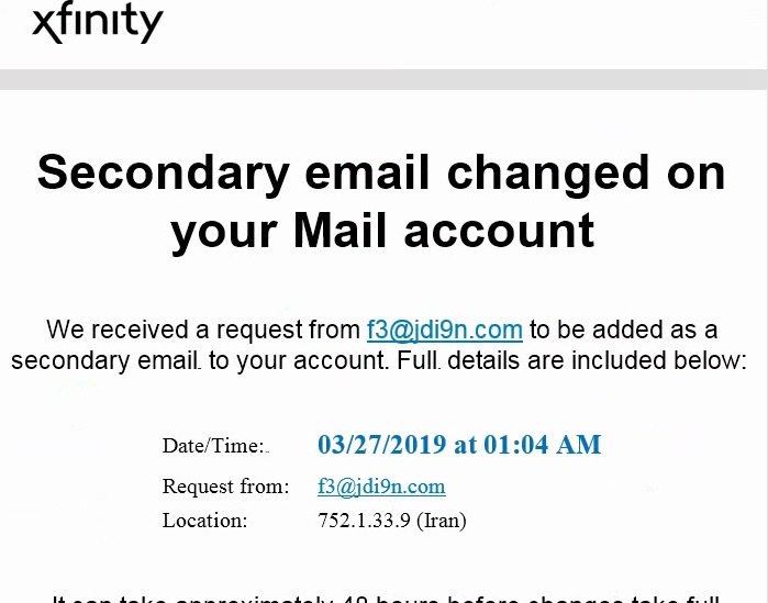 OpSecDrew's tweet image. PHISH WARNING: Recent @Xfinity @comcast going around. Make sure to check email headers and always check links first using @virustotal and urlex.org  #phishing #scam #malspam #malware #ransomware