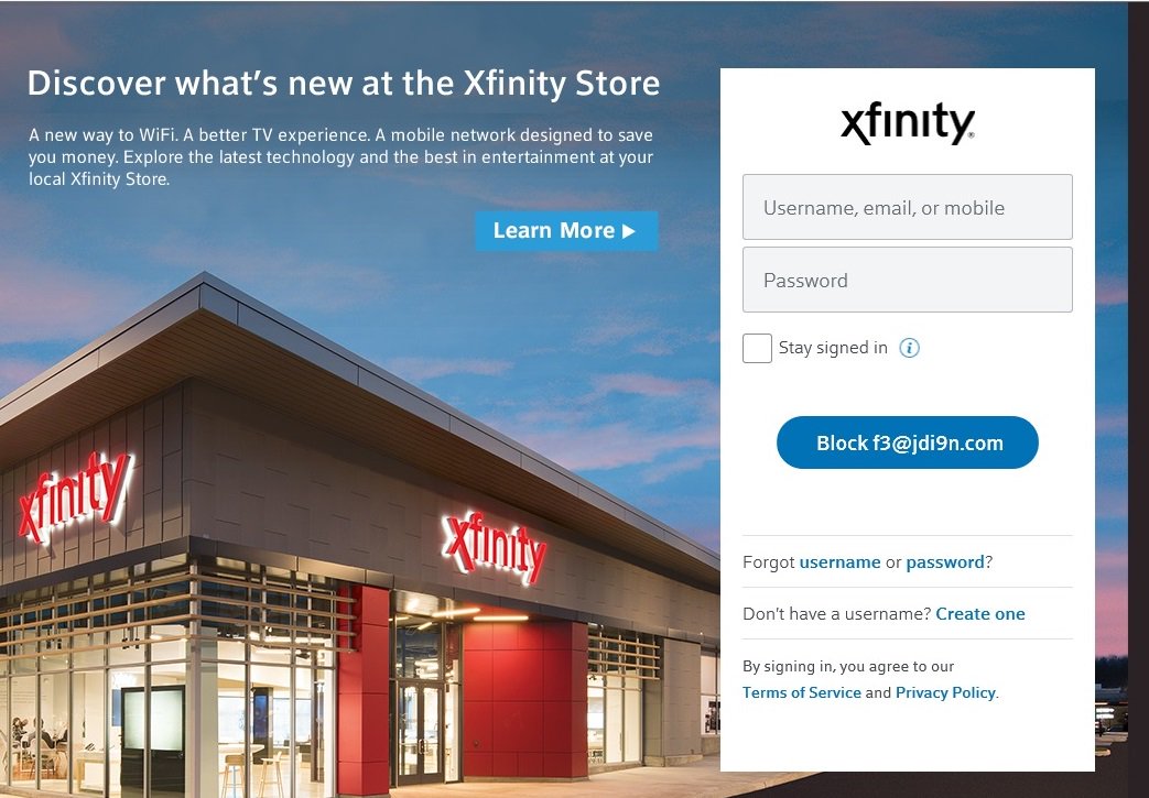 OpSecDrew's tweet image. PHISH WARNING: Recent @Xfinity @comcast going around. Make sure to check email headers and always check links first using @virustotal and urlex.org  #phishing #scam #malspam #malware #ransomware
