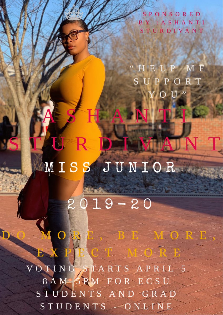 n_kayyyy's tweet photo. #AshantiSturdivant4MissJunior
#VoteAshanti4MissJuniorApril5
#ElizabethcityState
#Ecsu
#Ecsu2021
#Ecsu2020
#Ecsu2022

@ASHANTI4MISSJUN https://t.co/5Av9gmKXj4