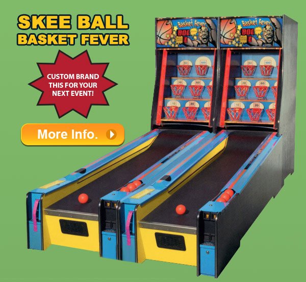 Party Pals has the best selection of Game Rentals for your Corporate  Events, Trade Shows, Hospitality Suites and Other Special Events.  Check out this Awesome Basketball - Skee Ball - Basket Fever Arcade Game Rental partypals.com/san-diego-part…