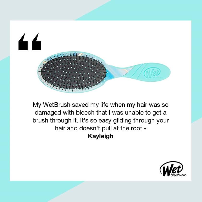 RejectRobotArm's tweet image. Why on earth would you not correct Kayleigh's quote? Or at least employed the use of sic? Or is that just me? Seriously though what is deal with the spelling of "bleech" #Bleech #Wetbrush