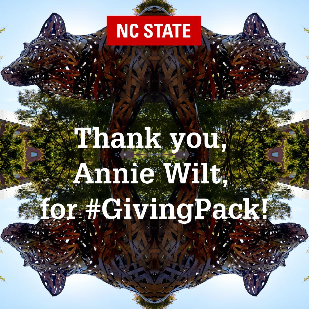 @WiltedxRose10 Your gift is an investment in students — and in North Carolina. Thank you for #GivingPack to @caldwellfellows!