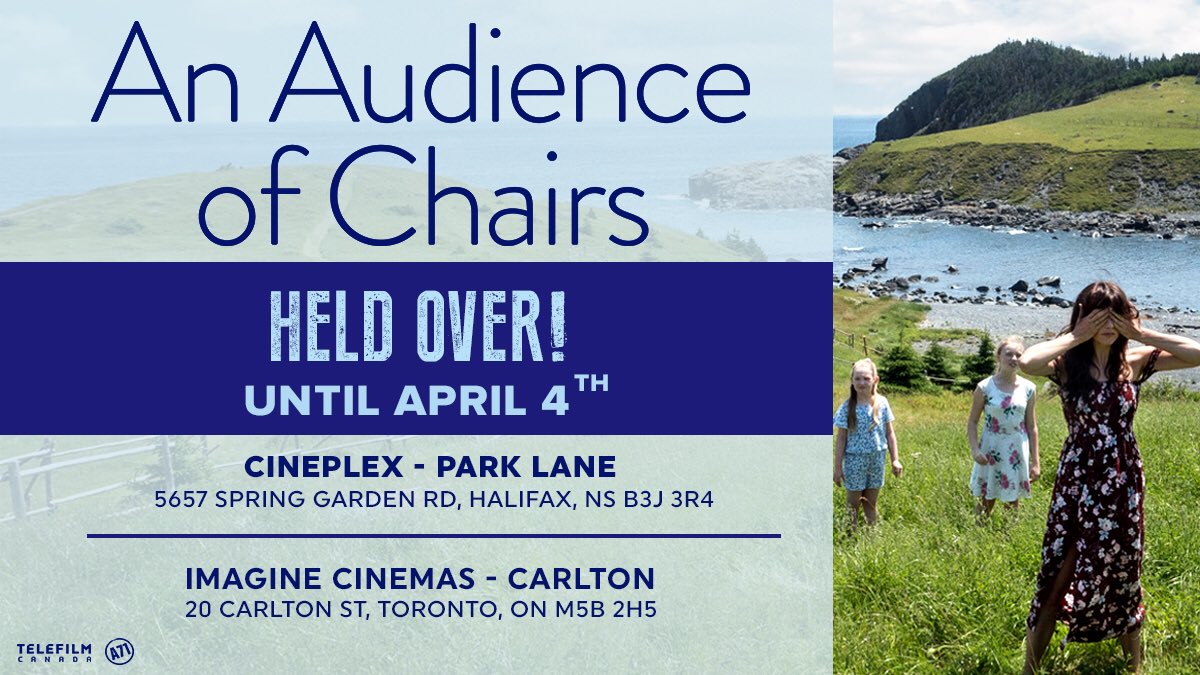 AudienceChairs's tweet photo. HELD OVER in #Toronto and #Halifax until April 04th #telefilm #cbcfilms β¦@1stweekendclubβ© #cdnfilm #womeninfilm #dgctalent https://t.co/axOjRI24QL