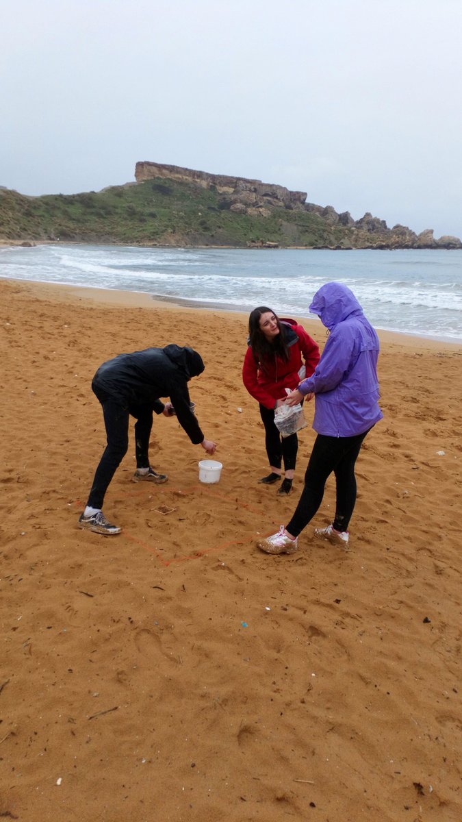 LinleyHastewell's tweet image. Soaked through but still smiling. An amazing group of damp yet positive and enthusiastic @PortsmouthGeog students looking at microplastic pollution in Malta. @Dr_MarkHardiman @bigmicrosurvey. #fieldworkisfun