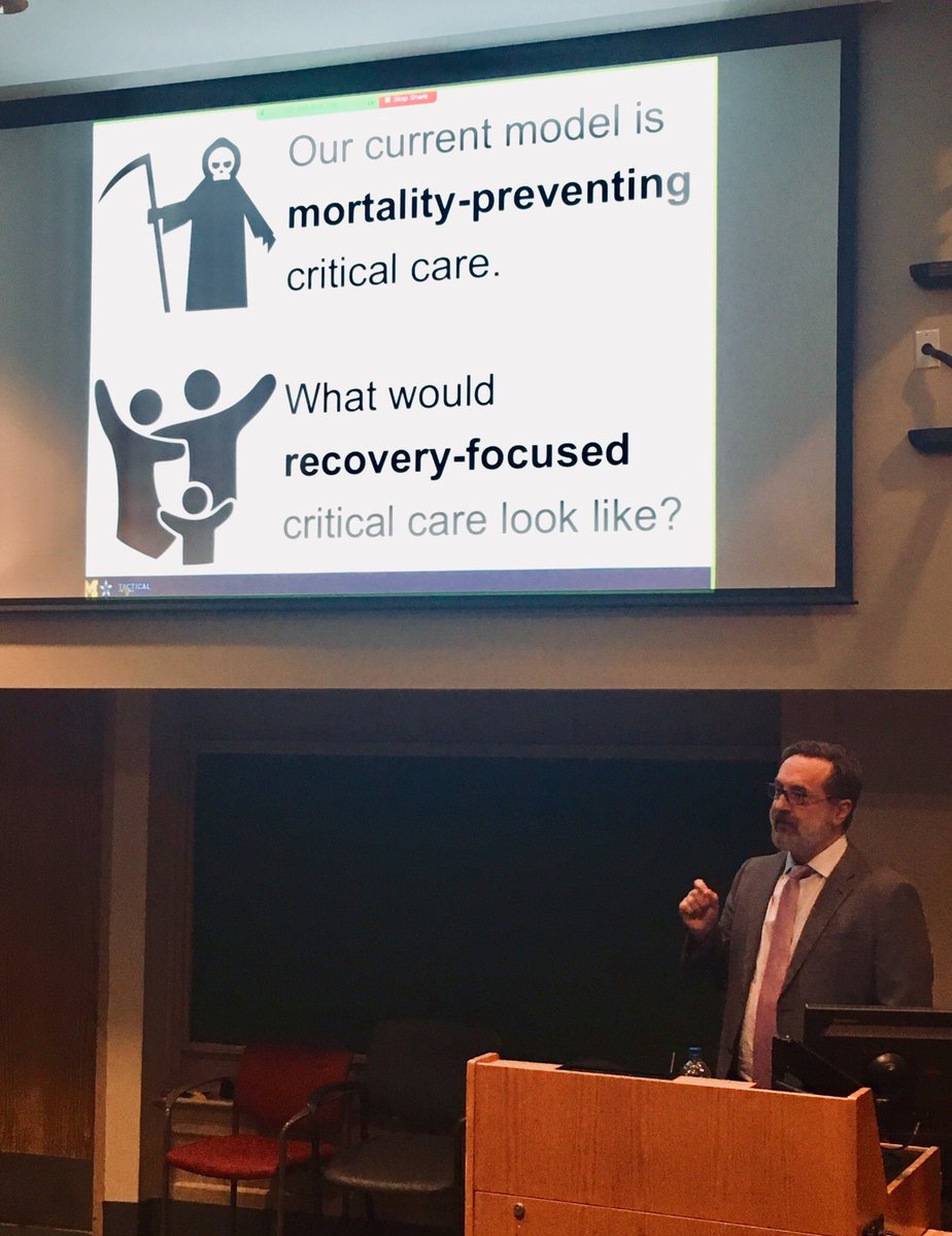 Loving Dr. Iwashyna’s talk on sepsis! We need to start thinking about the long term outcomes ! #statechest @UMich @YalePCCSM @iwashyna @umichmedicine