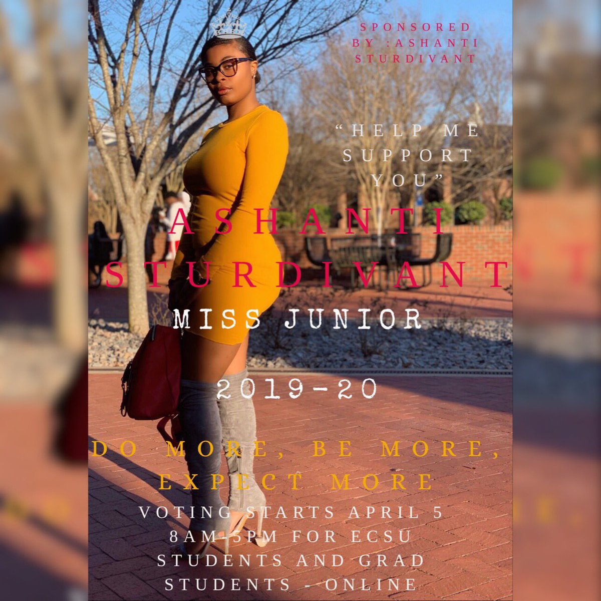 itschlo1's tweet photo. #AshantiSturdivant4MissJunior
#VoteAshanti4MissJuniorApril5
#ElizabethcityState
#Ecsu
#Ecsu2021
#Ecsu2020
#Ecsu2022 https://t.co/jD75y1bRn2