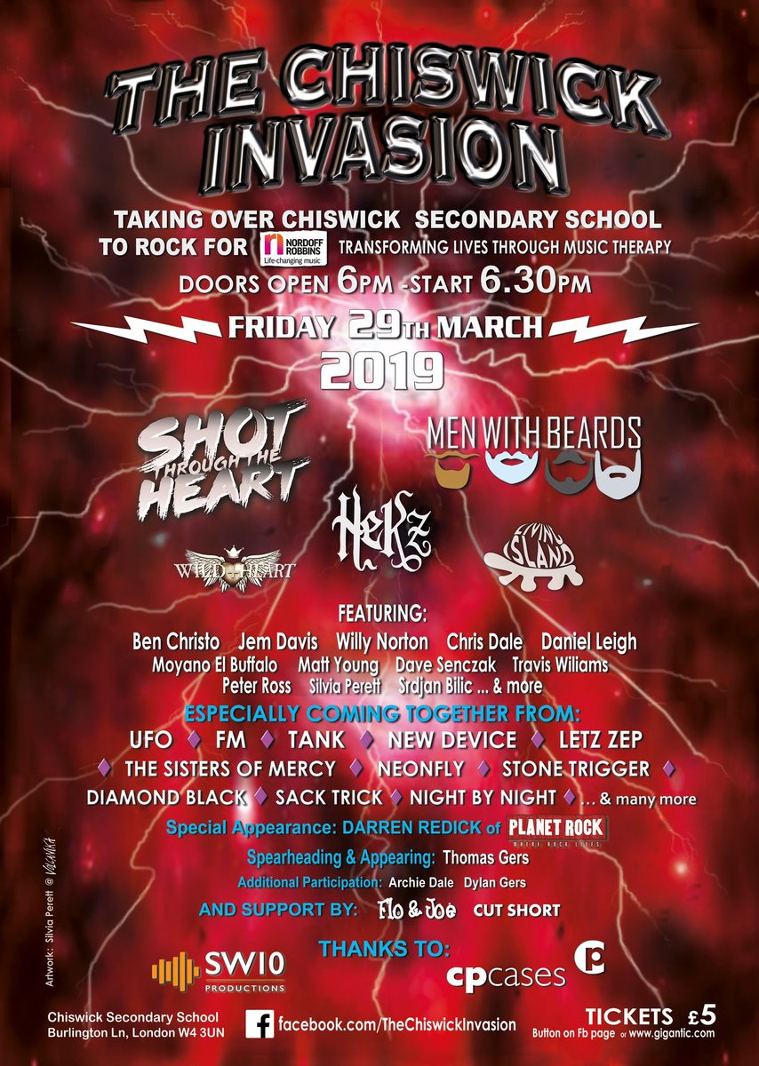 ChiswkInvasion's tweet photo. Thank you to everyone for all their support with this years @ChiswkInvasion event fundraising for @NordoffRobbins1 sponsored by @CPCases with an amazing donation from @DaveShack who gives his support every year for 
the now famous raffle &amp; prizes see you there #W4 #TW8 #livemusic https://t.co/t8G75YwlB6