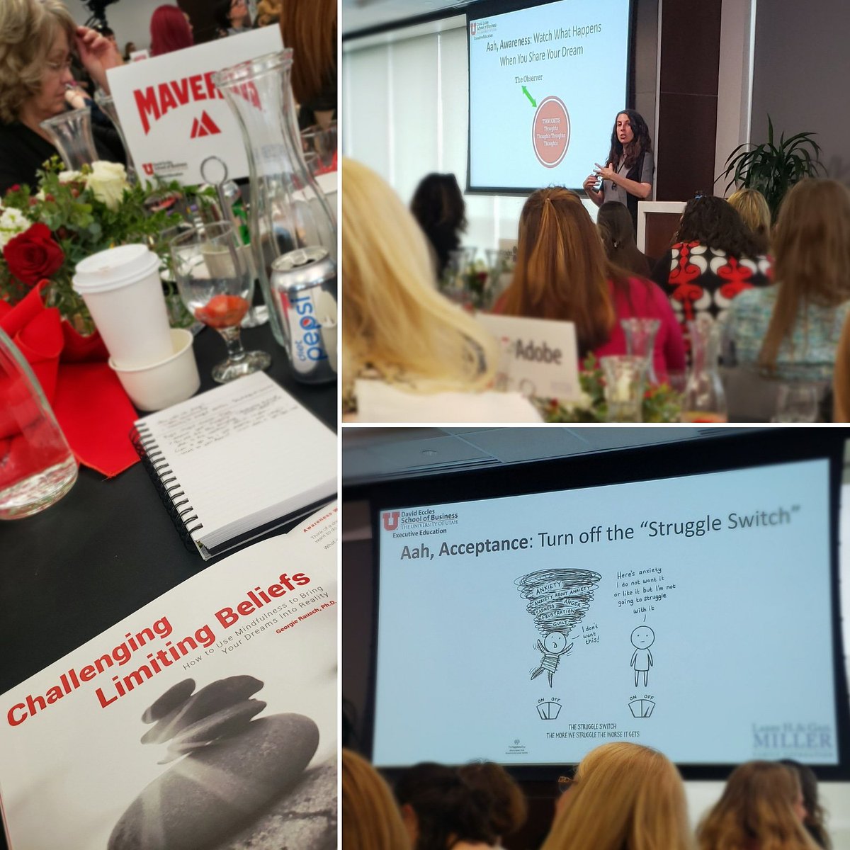 merinstrong's tweet photo. FANTASTIC session at the #ElevateU2019 #womenssymposium by Dr. Georgi Rausch! @UtahExecEd https://t.co/WdP5uqnWFl