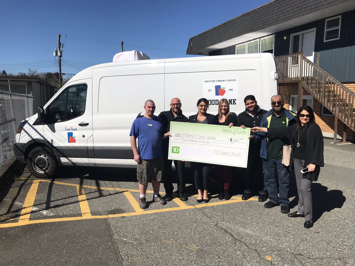 Proud to raise $661.80 and donate to the <a href="/AbbyFoodBank/">Archway Food Bank</a> thanks <a href="/AmrinderBedwal/">Amrinder Bedwal</a> and team, @Sandy_G07 <a href="/MManchanda_td/">M Manchanda</a> and team for your support! <a href="/SunnyChahal_TD/">Sunny Chahal</a> @CSir_TD