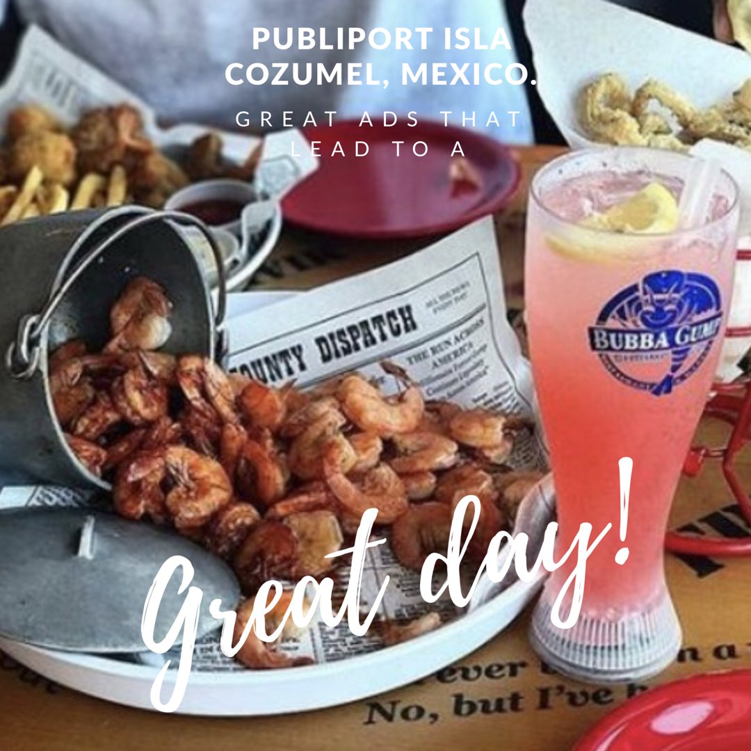 PubliportC's tweet image. Great ads that lead to a great day! with #BubbaGumpCozumel #Where2Go #What2Do #IslaCozumel #QuintanaRoo #Mexico #FelizMiercoles