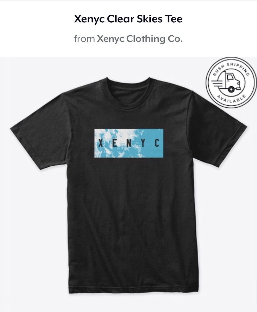 XenycClothing's tweet photo. Cop the Xenyc Clear Skies tee for 10% off, just use code OPNWEEK10!! Works store wide too! https://t.co/ZlFrEDJ9ly https://t.co/13vXu2WsIa