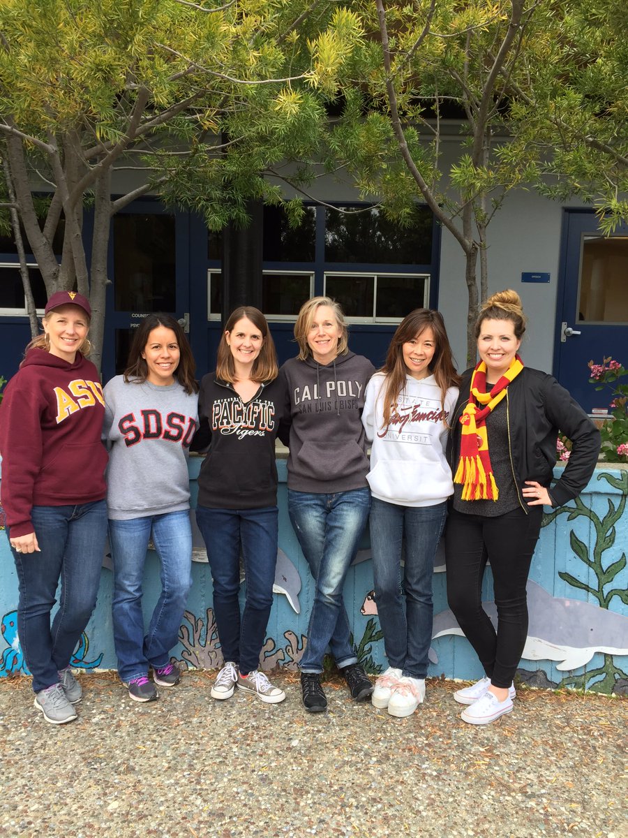 Yesterday’s Tricky Tuesday: 
College Gear! Proud alumni of our alma maters!
