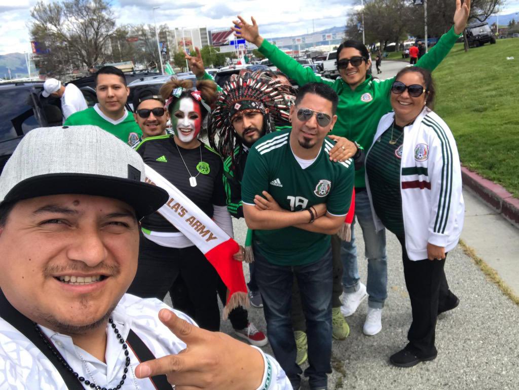 PVASeattle's tweet photo. A couple pictures from Mexico vs Paraguay at Levi Stadium! #LaPorraDeMexico™️#PanchoVillasArmy™️ #PVAFamily #PVA #PVASeattle #PVALA #PVASanFrancisco https://t.co/UwZNhJXP93