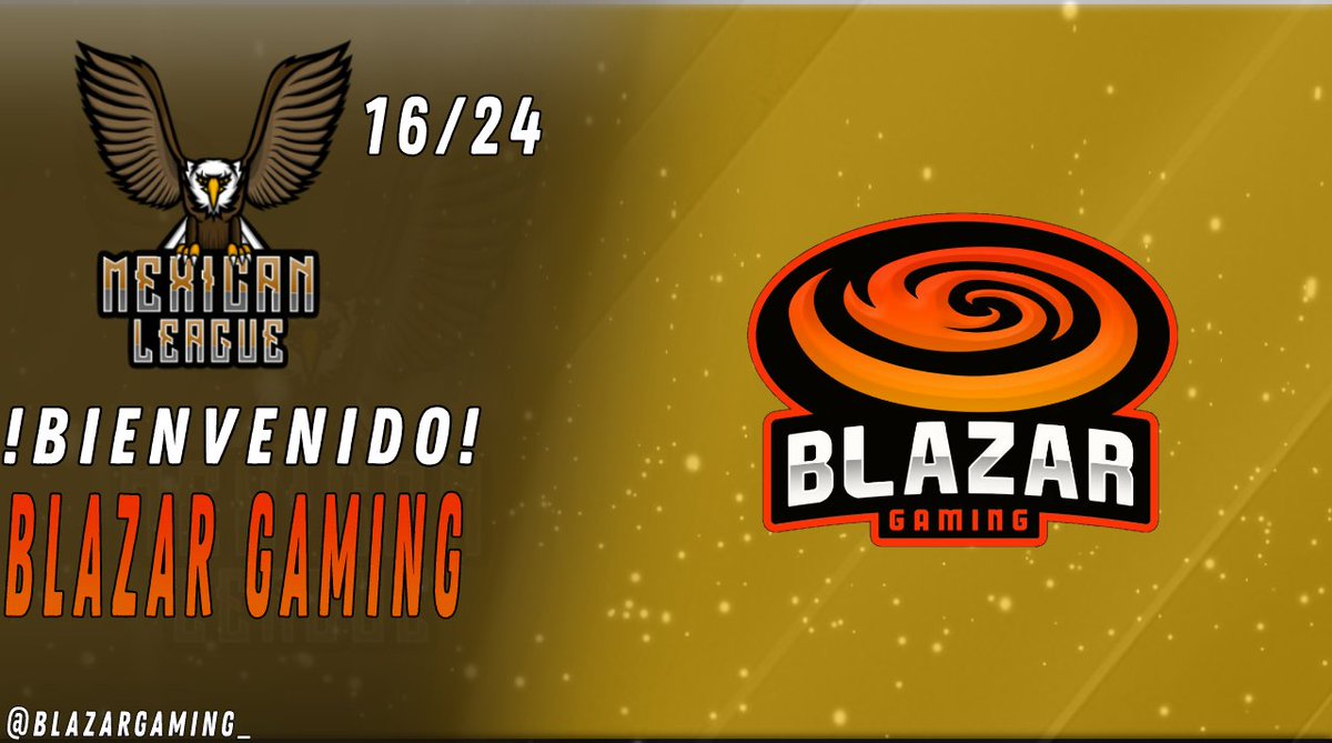 ❇Le damos la bienvenida a este gran equipo ellos son: <a href="/BlazarGaming_/">Blazar Gaming</a>
 🔹Buena Suerte🔹(16/24)
